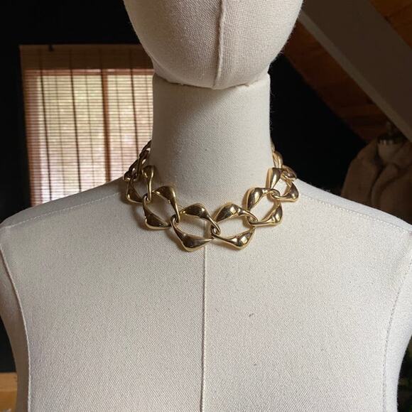 Vintage Necklace Chunky Choker - Picture 1 of 5